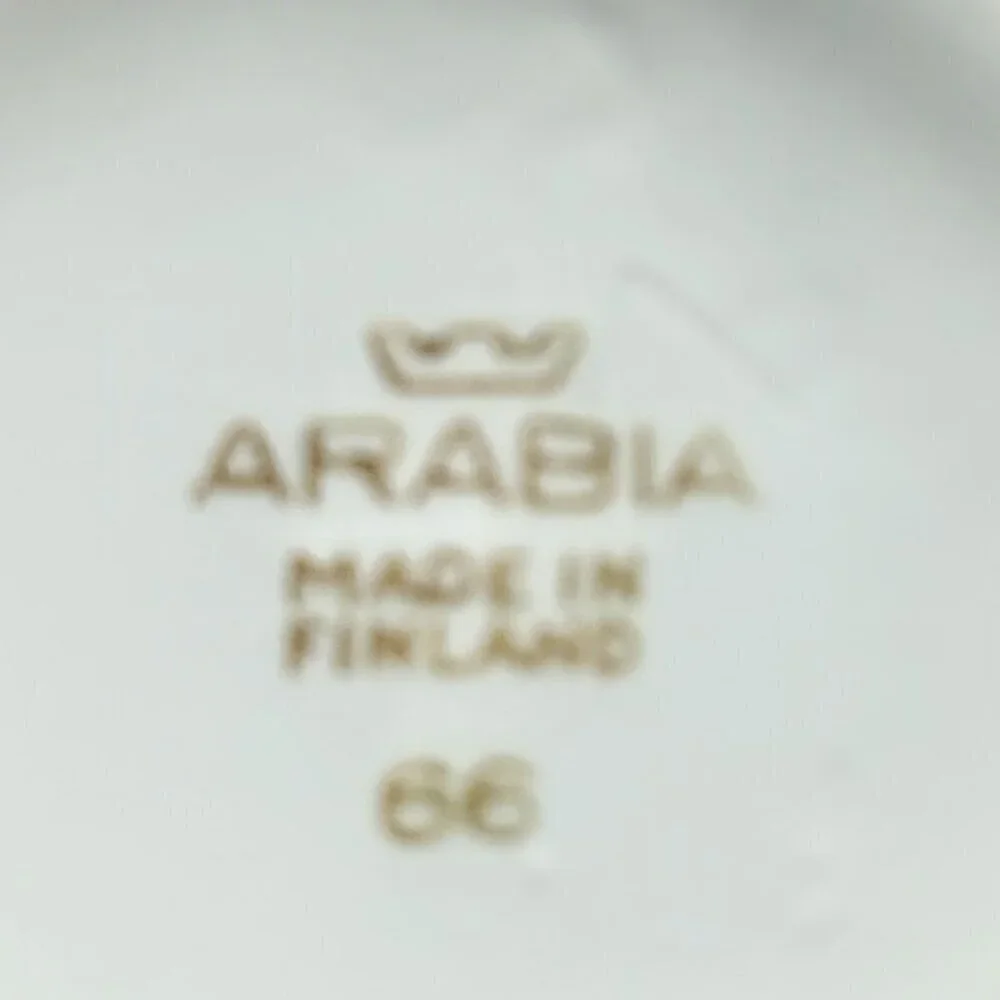 Arabia Finland Ribbons Pink Mini Covered Sugar Bowl & Creamer Pitcher Set - Picture 8 of 8